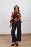 Jeans tela originale con cintura placca Tensione IN
