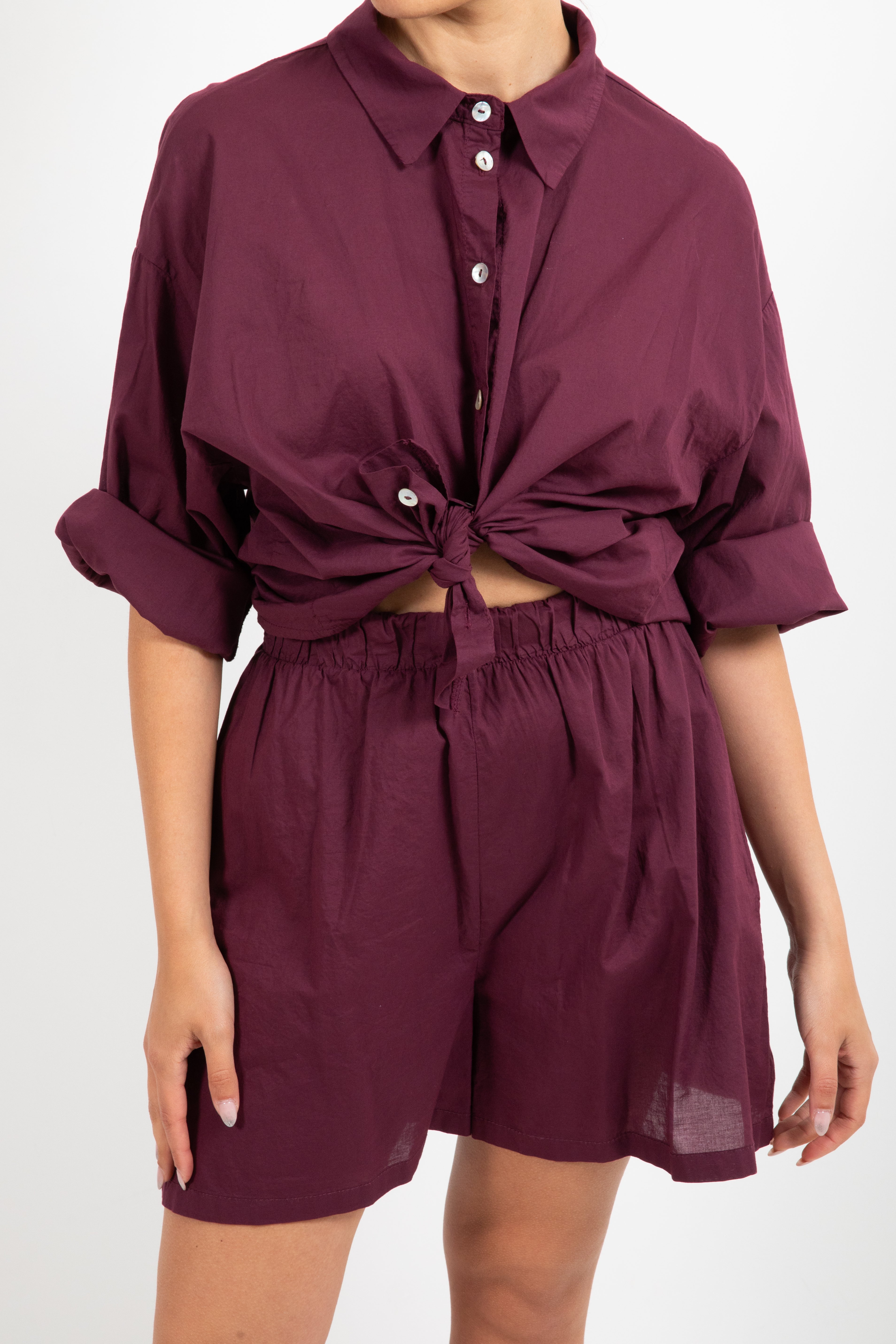 Coordinato camicia e shorts 100% cotone Susy Mix