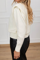 Pull girocollo con spallina imbottita variante burro Haveone