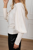 T-shirt con manica a palloncino variante burro Tensione IN