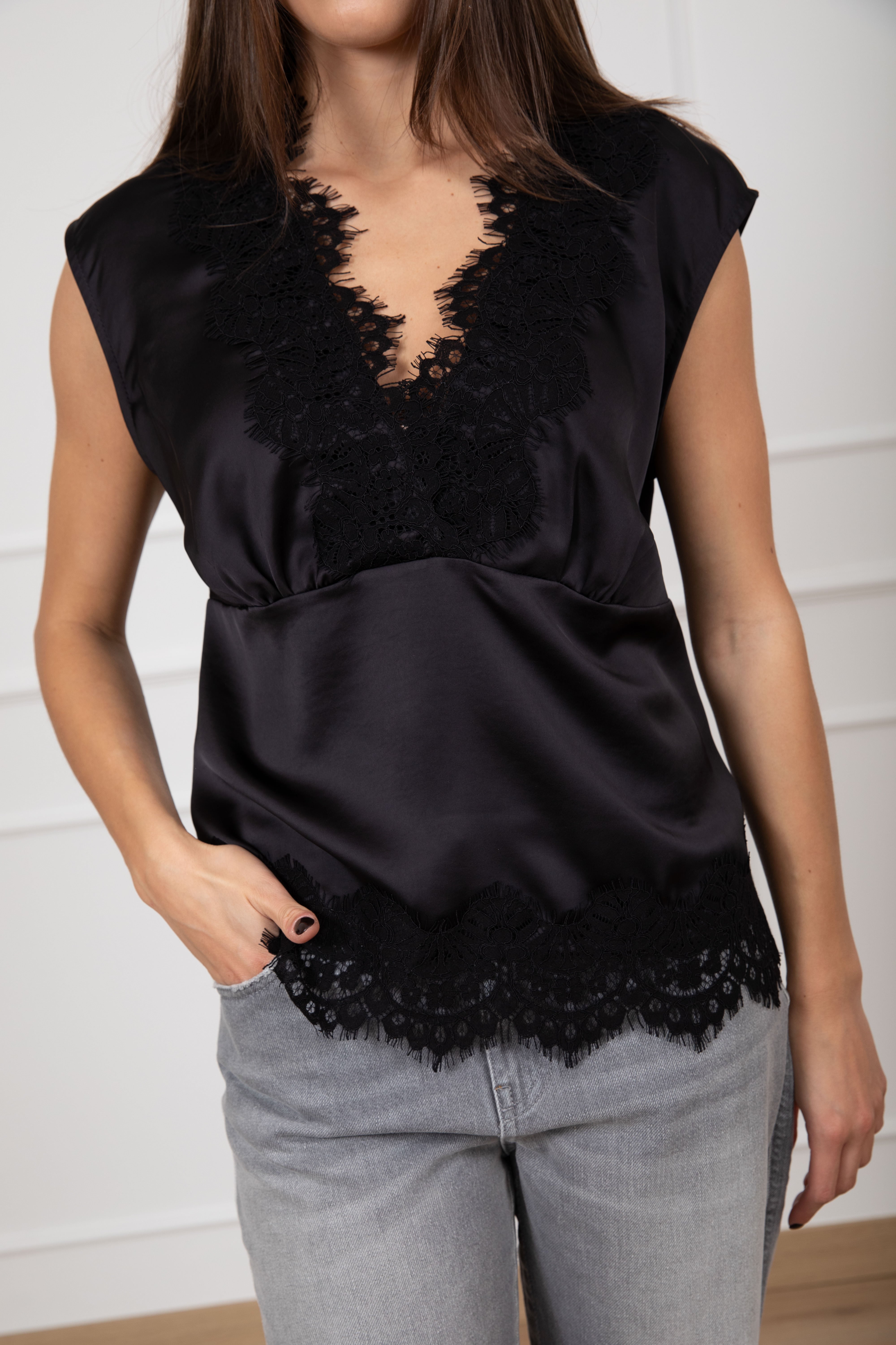Top lingerie con pizzo Tensione IN
