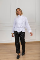 Camicia con bottoni spostati e coulisse Tensione IN