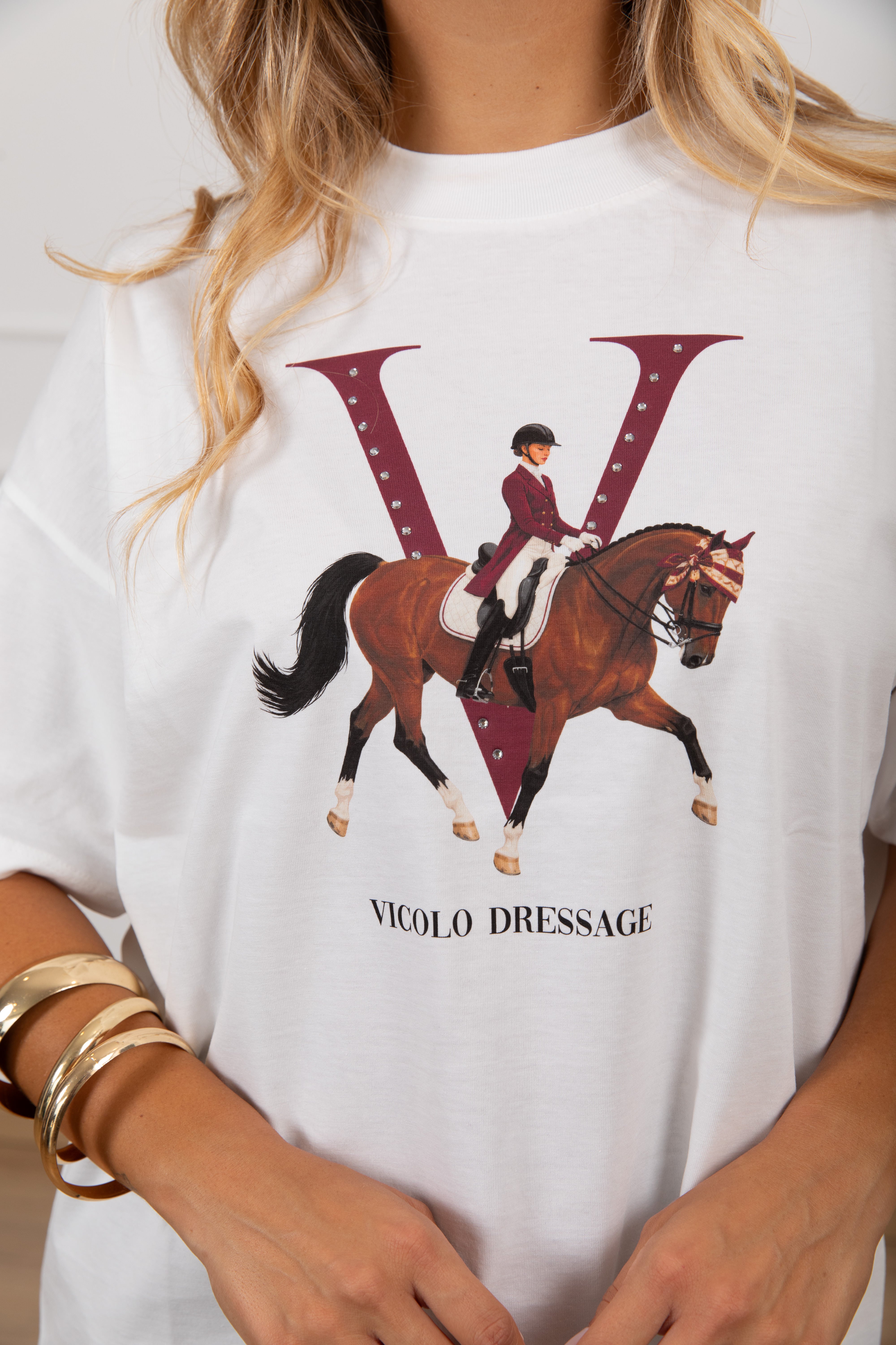 T-shirt over-size "Dressage" ViCOLO
