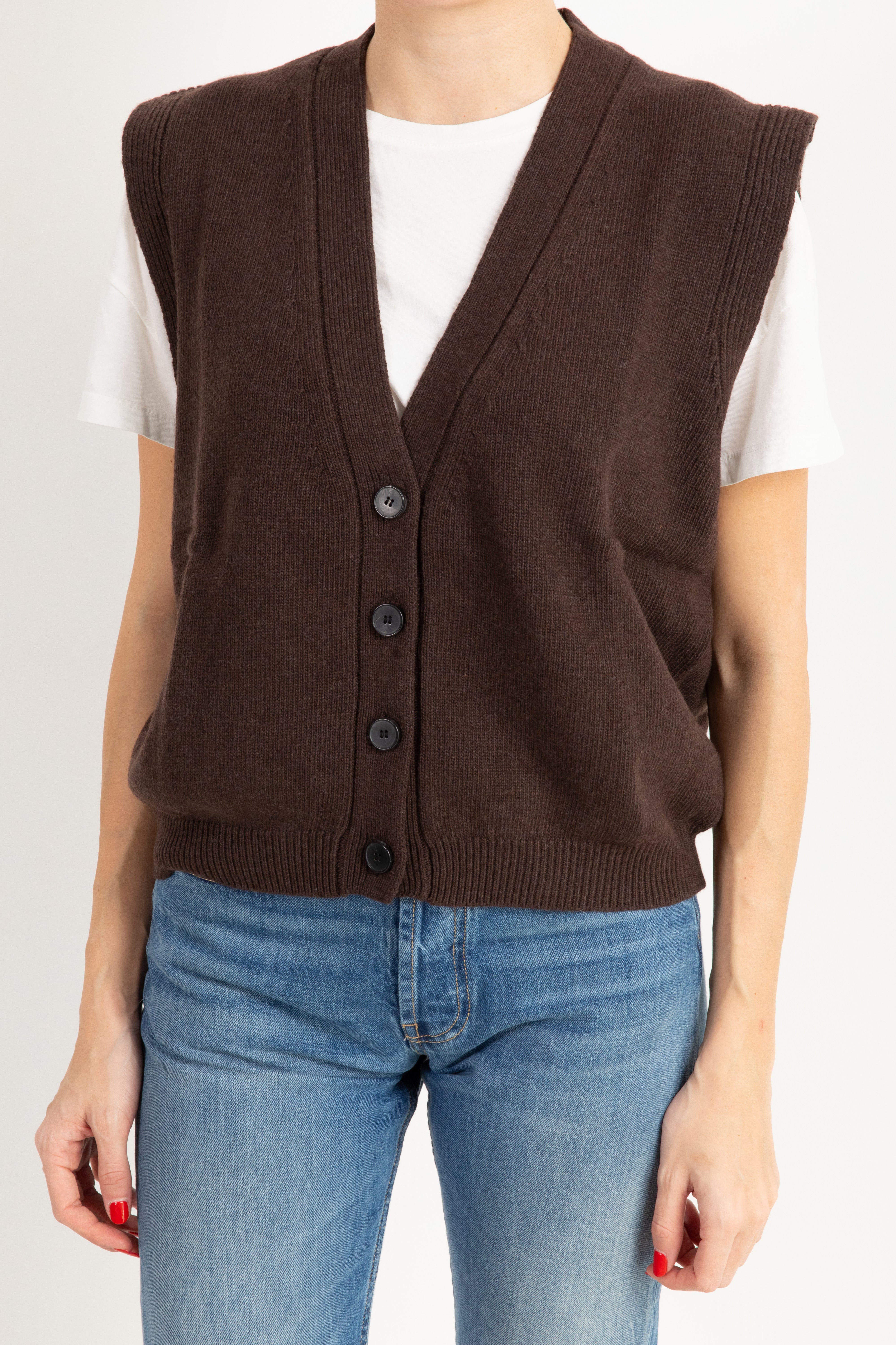 Gilet in maglia 4 bottoni ViCOLO