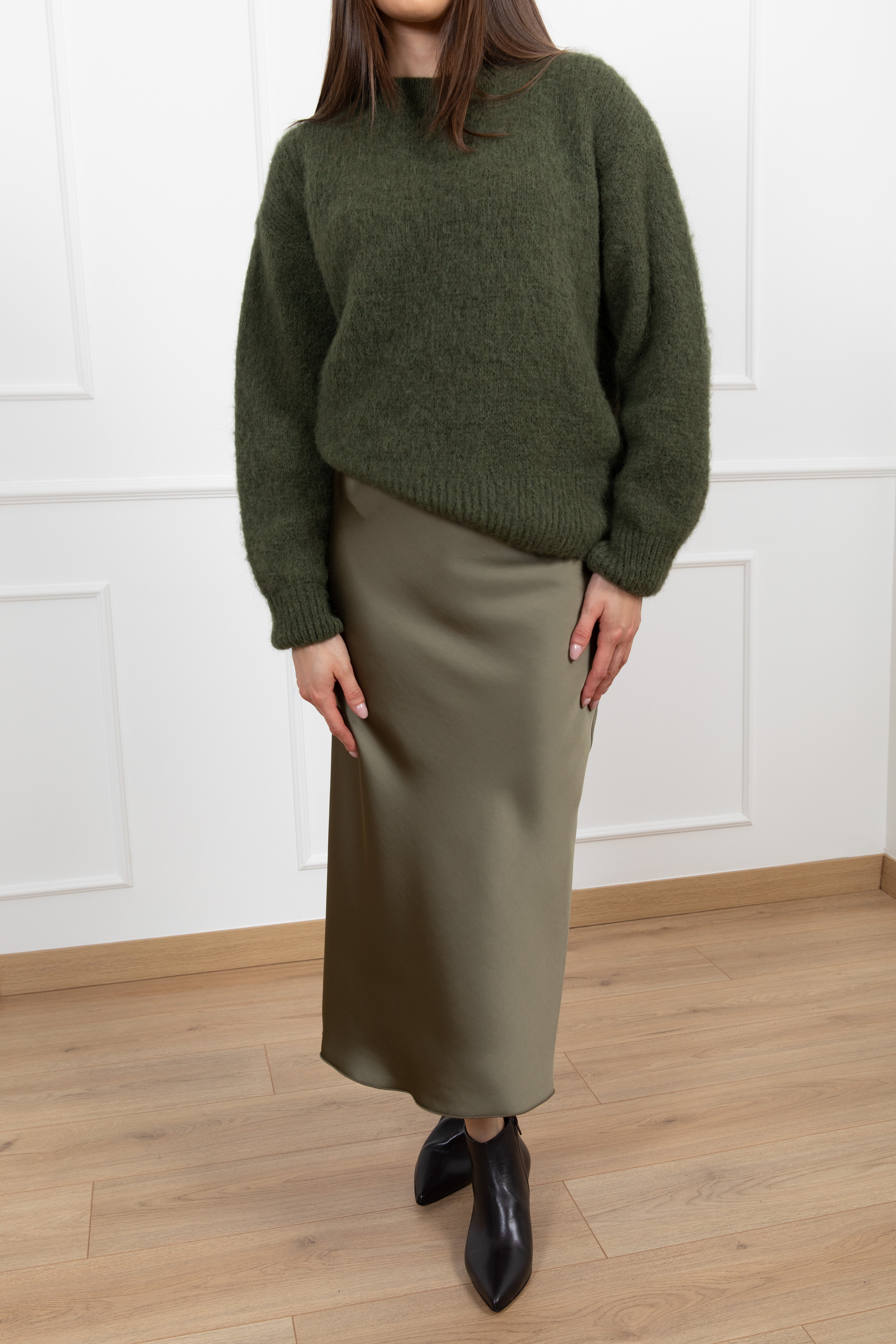 Gonna satin di viscosa Dixie