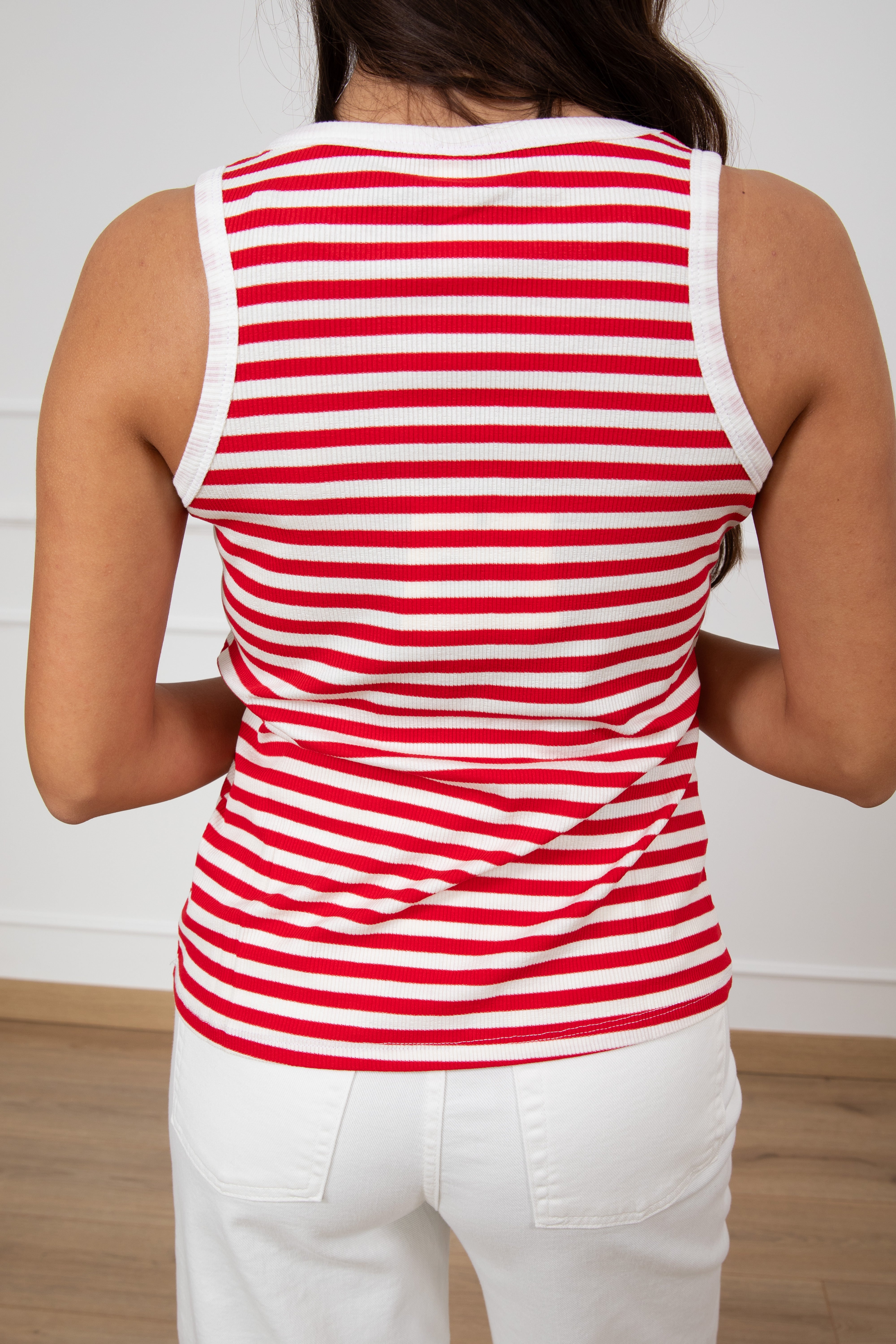 Canotta in viscosa a righe Tensione IN