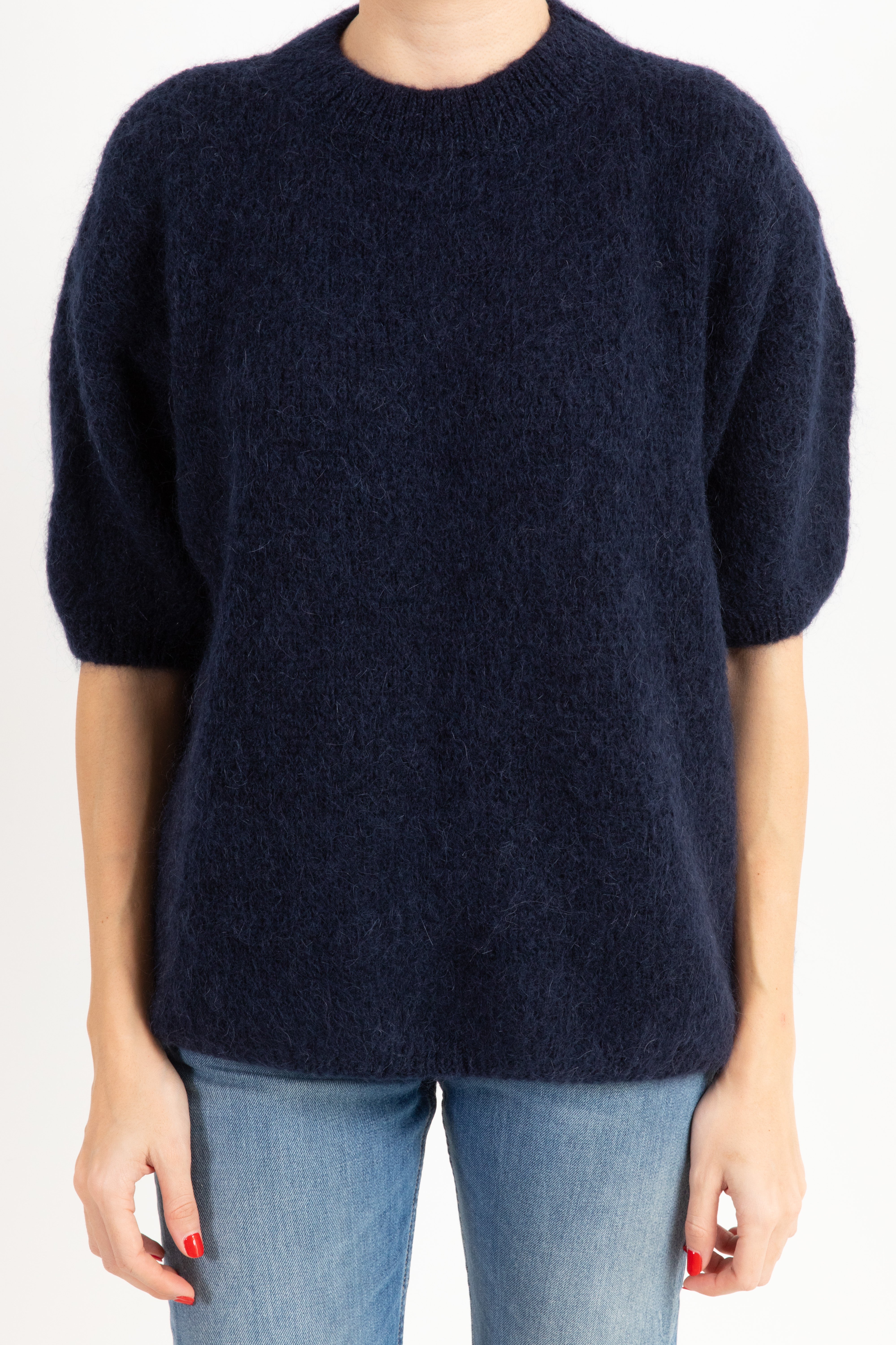 Maglia mohair a mezza manica Dixie