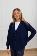 Cardigan in lana e cashmere con doppia abbottonatura Susy Mix