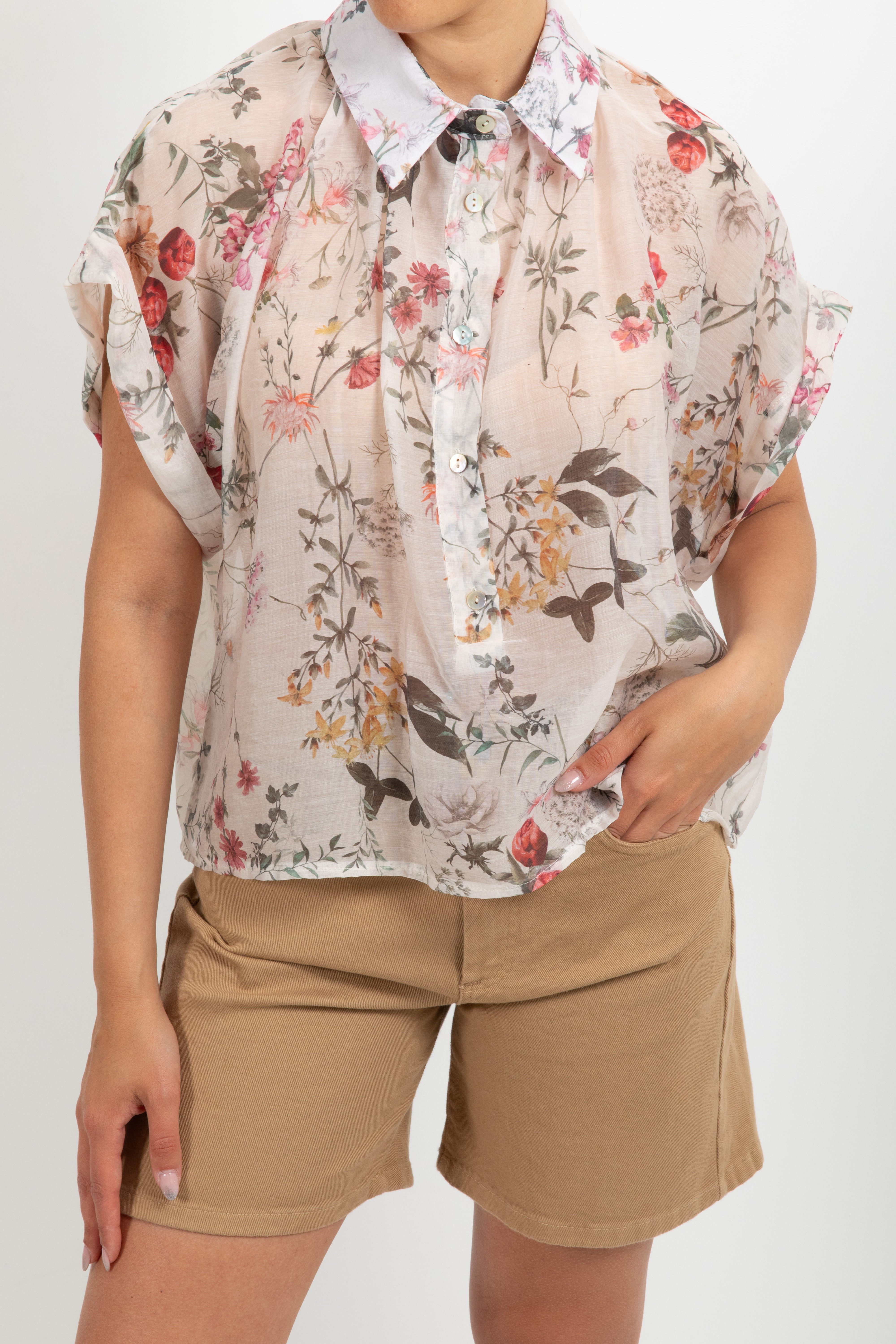 Blusa manica corta fantasia erbolario Susy Mix