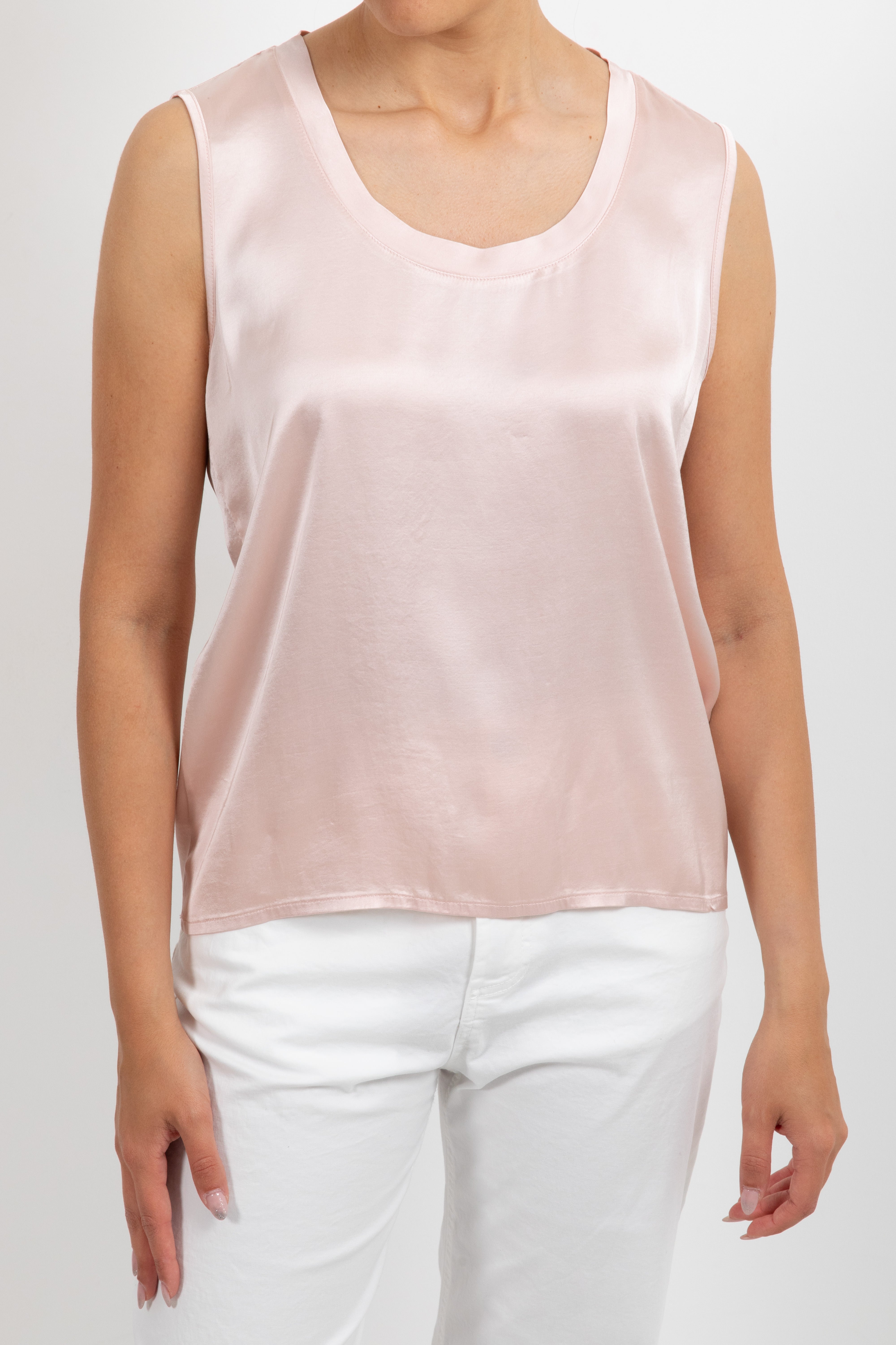 Blusa smanicata in viscosa ViCOLO