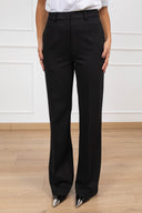 Tailleur gessato punto milano giacca doppio-petto e pantalone gamba dritta ViCOLO