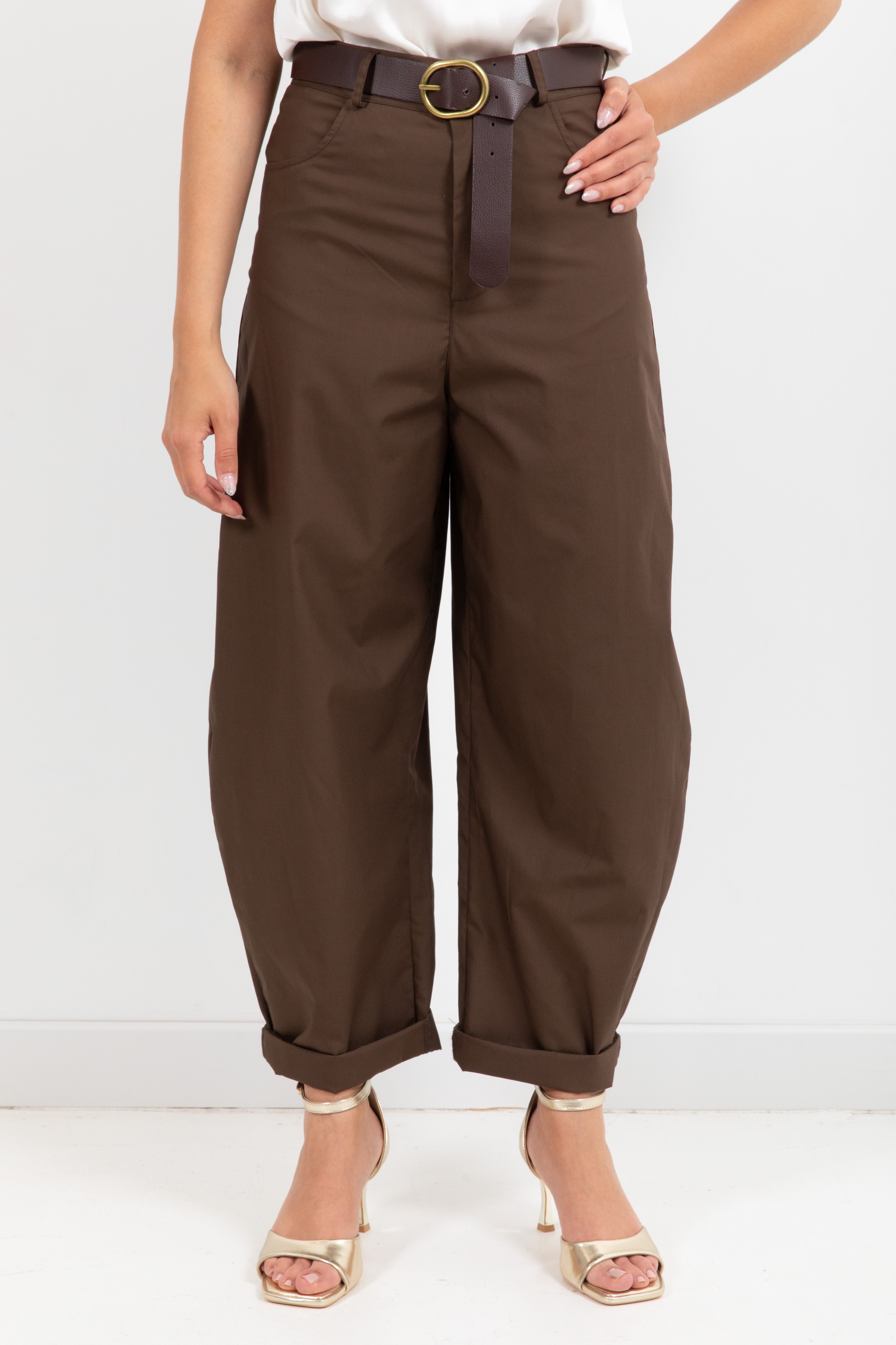 Pantalone mom-fit parachute ViCOLO