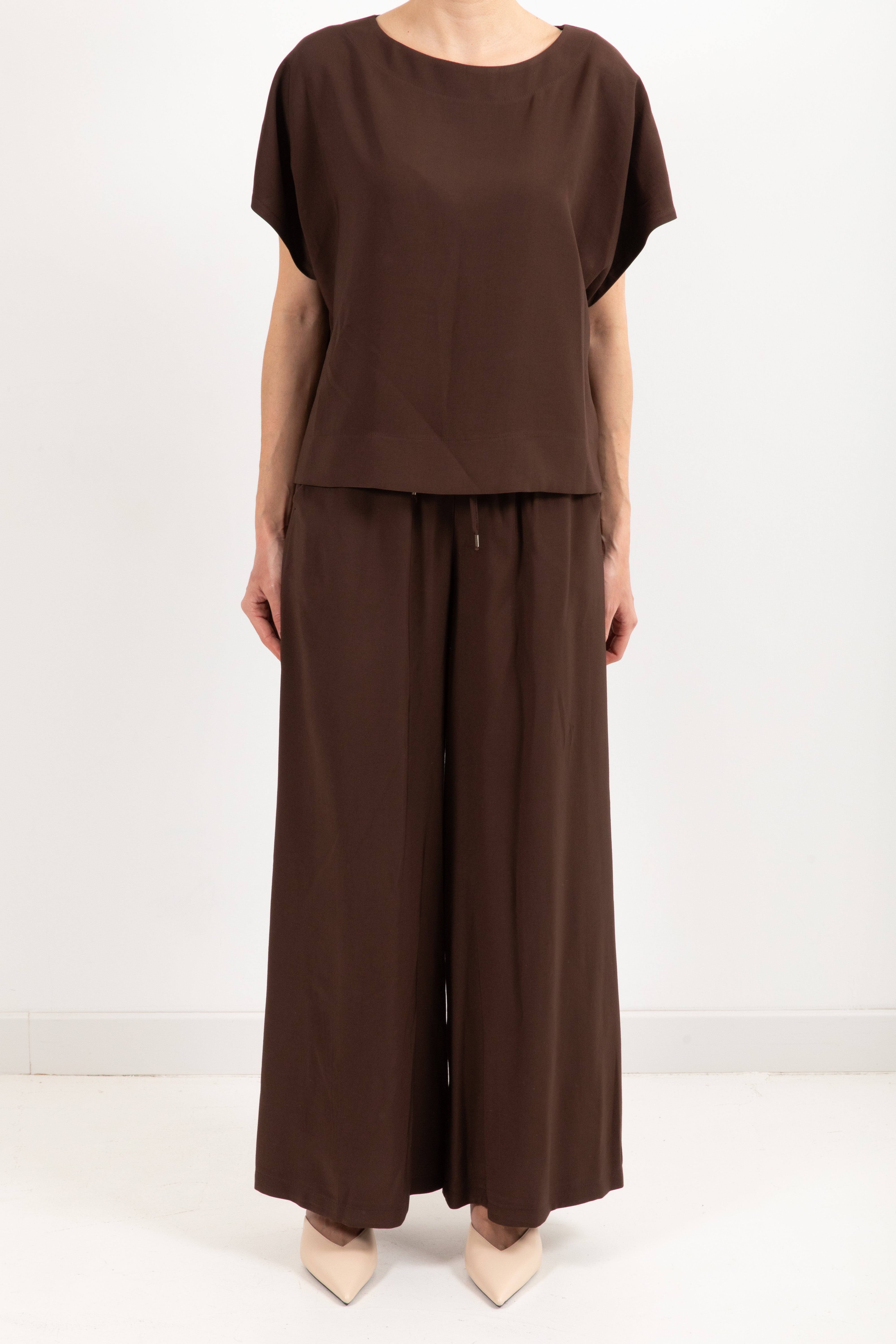 Coordinato blusa e pantalone con elastico Tensione IN
