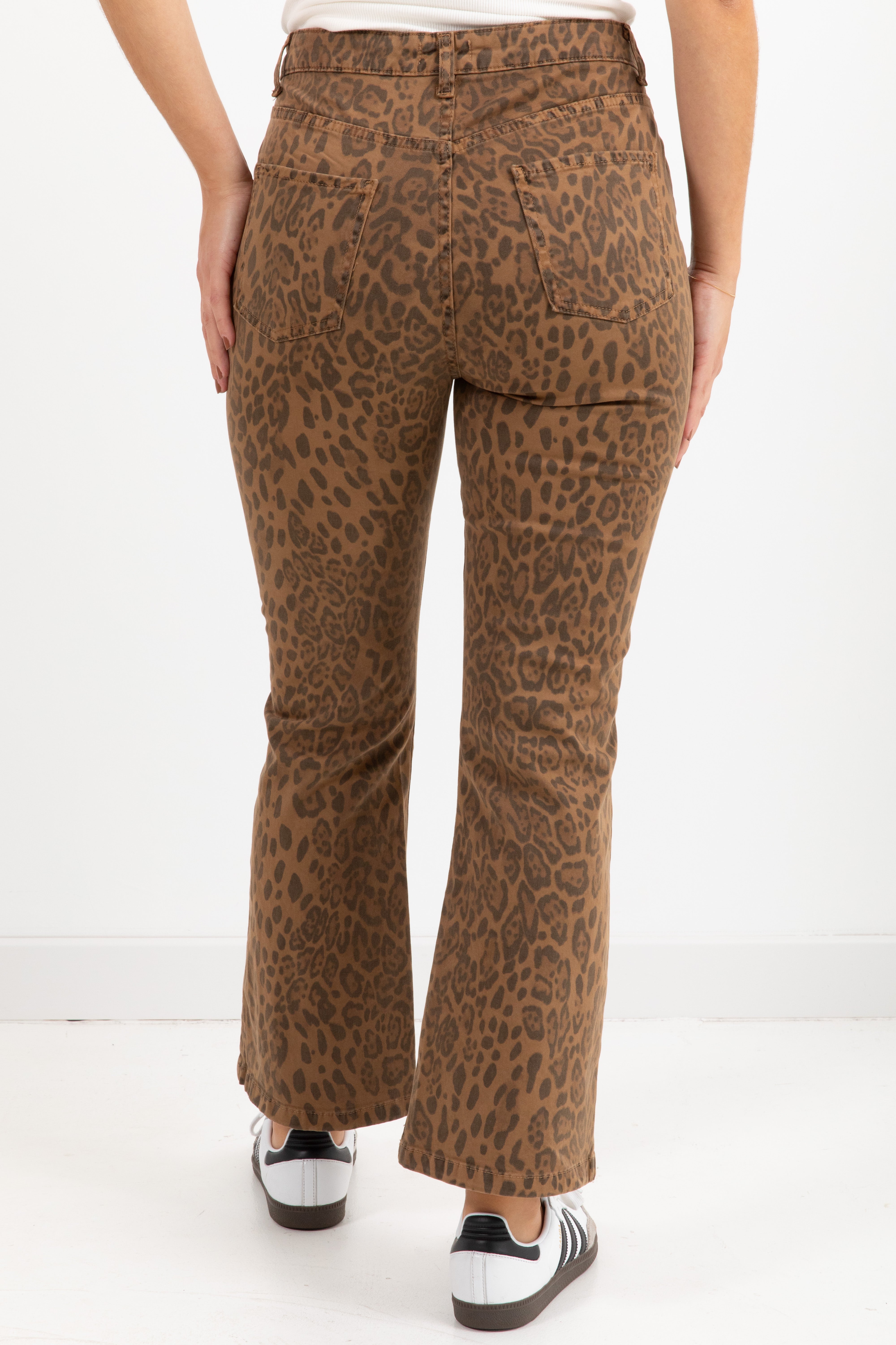 Pantalone trombetta animalier Susy Mix