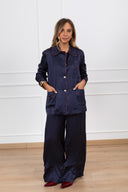 Pantalone pigiama fantasia micro-rombi con coulisse Tensione IN