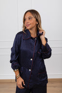 Camicia pigiama fantasia micro-rombi Tensione IN