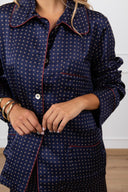 Camicia pigiama fantasia micro-rombi Tensione IN