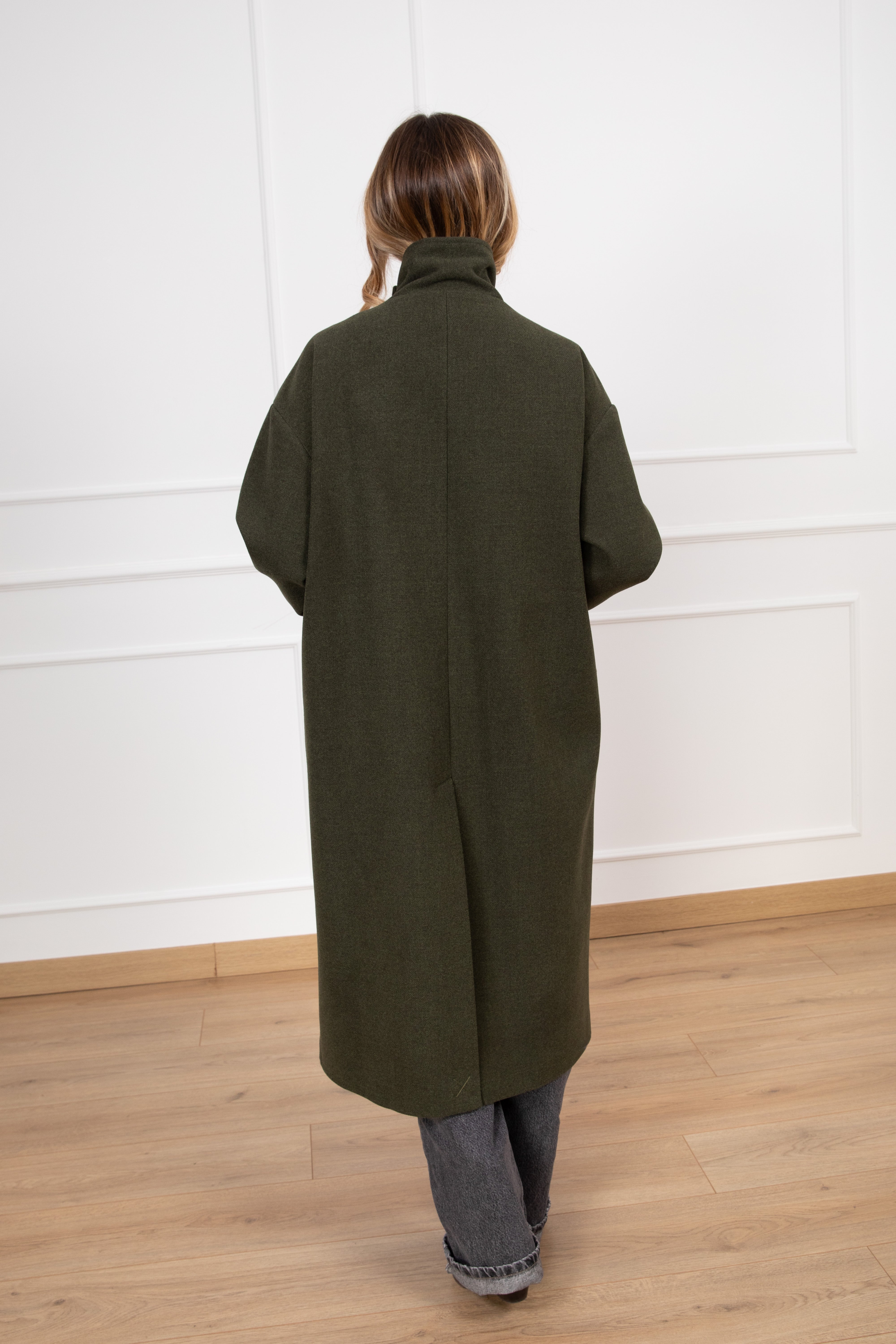 Cappotto con collo a ciambella ViCOLO