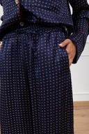 Pantalone pigiama fantasia micro-rombi con coulisse Tensione IN