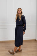 Bermudone garzato in felpa variante blu Haveone