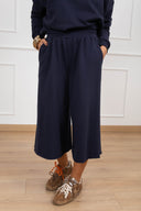 Bermudone garzato in felpa variante blu Haveone