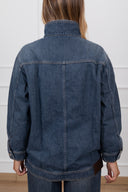 Giacca jeans Willa con taglio obliquo ViCOLO