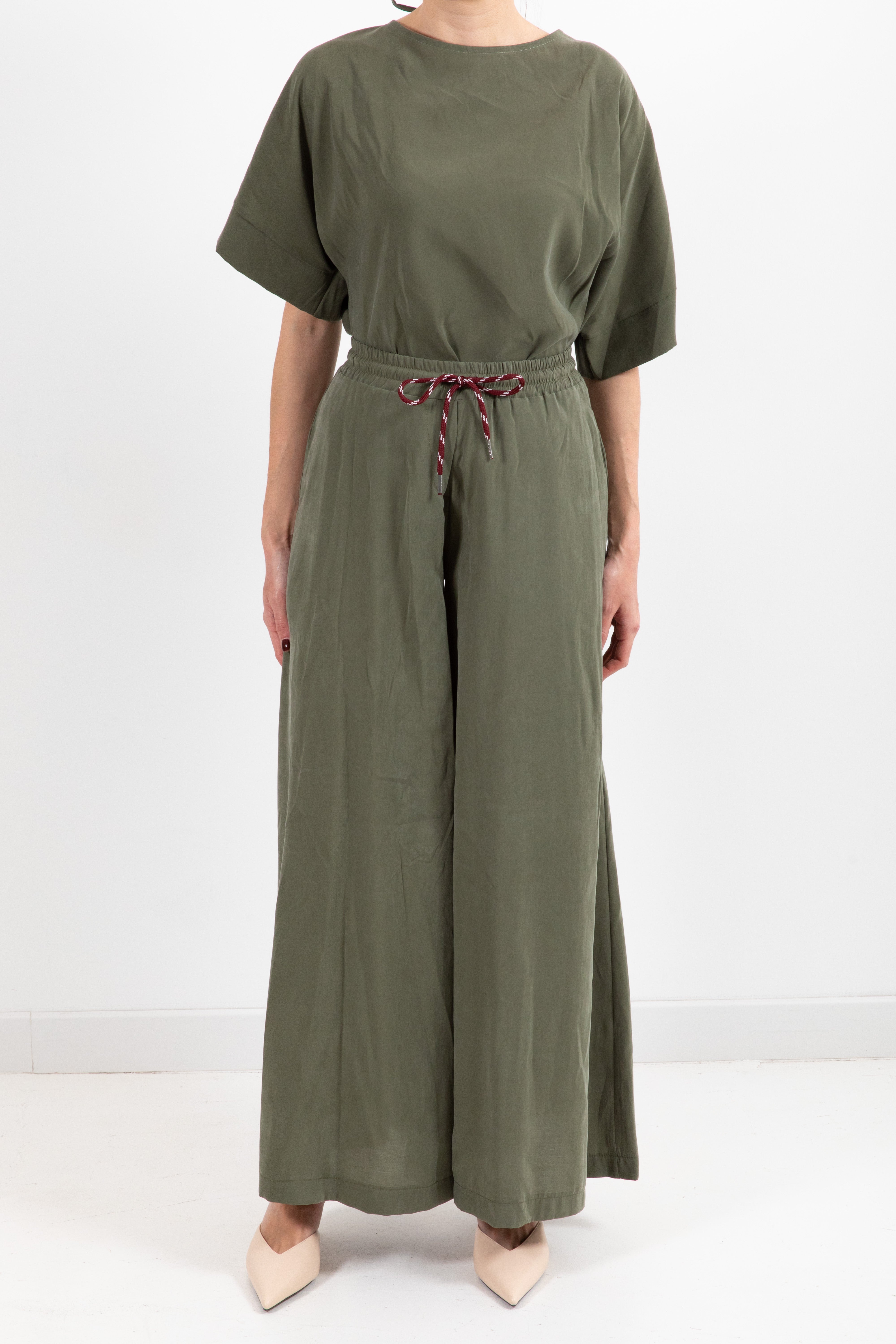 Coordinato blusa e pantalone con coulisse in modal Susy Mix