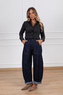 Jeans egg-fit in tela originale con elastico sul retro Susy Mix