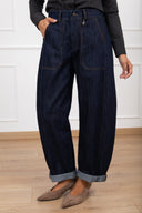Jeans egg-fit in tela originale con elastico sul retro Susy Mix