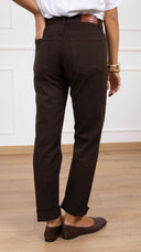 Jeans boot cut color elasticizzato variante moro Tensione IN