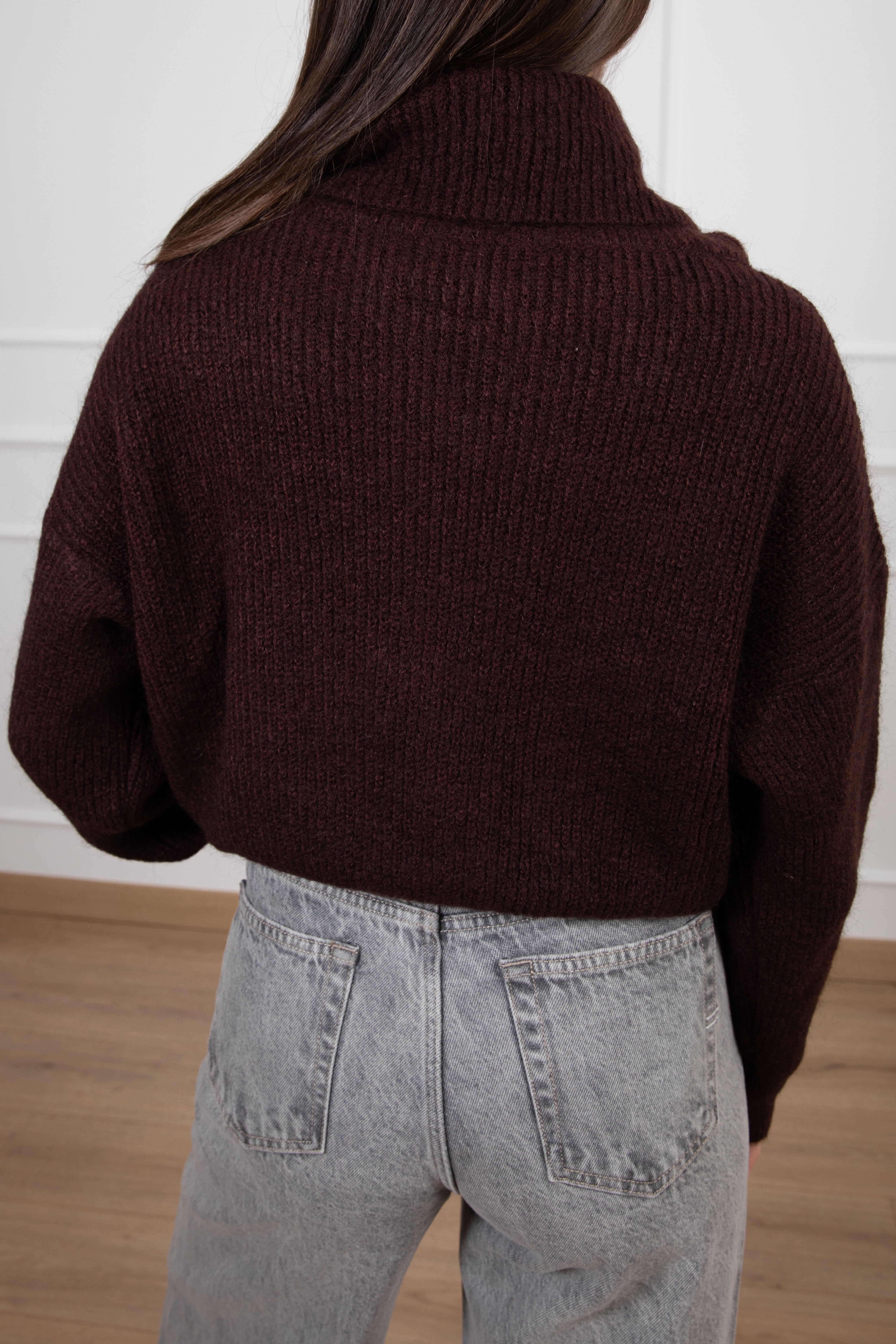 Pull con collo a ciambella in mohair Susy Mix