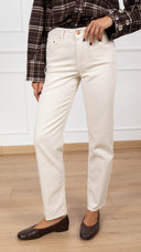Jeans boot cut color elasticizzato variante panna Tensione IN