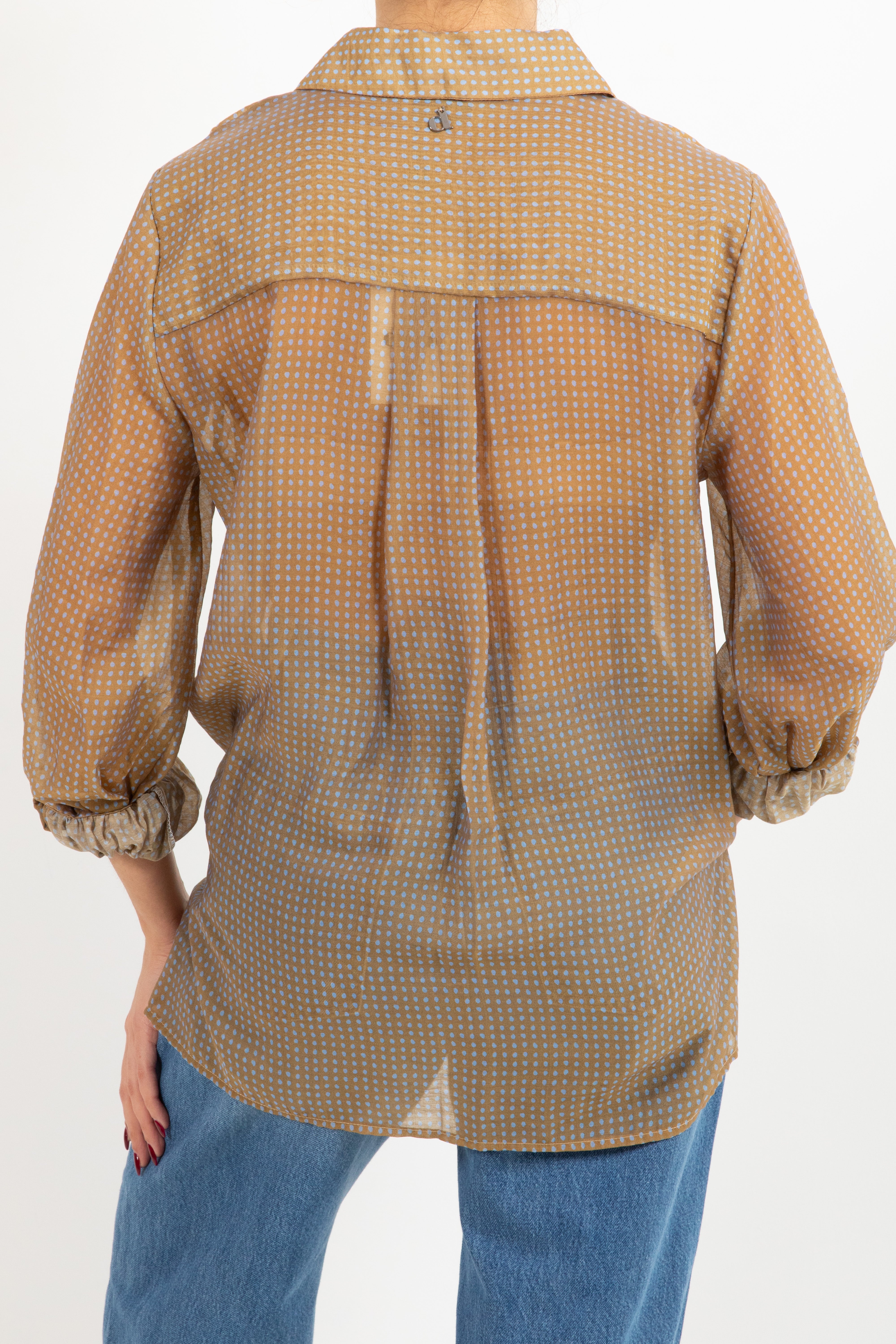 Camicia in lyocell con micro-pois Dixie