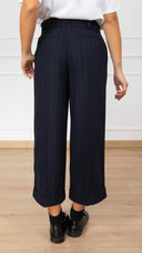 Pantalone 3/4 gessato in flanella variante blu Tensione IN