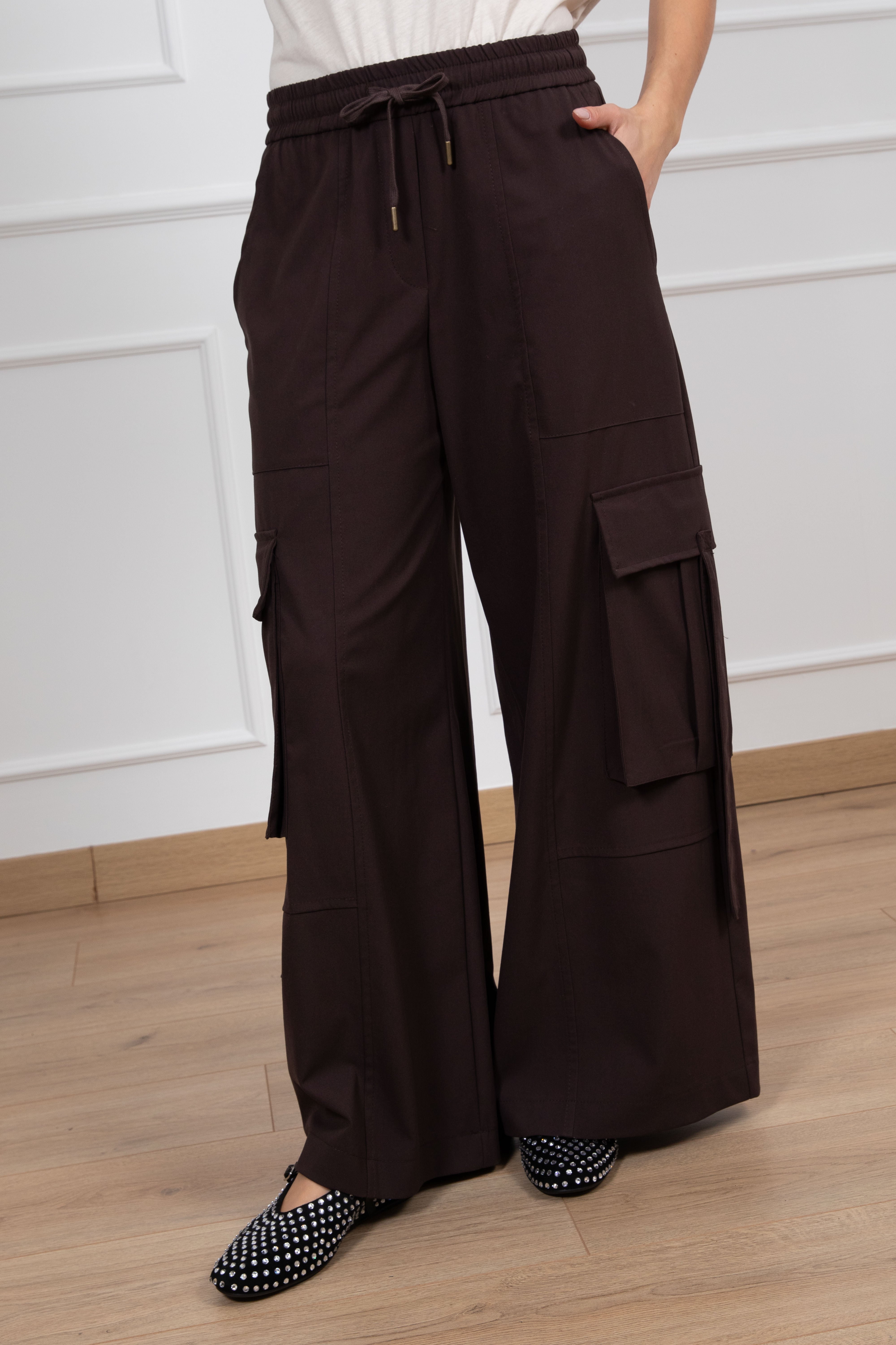 Pantalone cargo con gamba ampia Tensione IN
