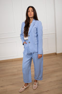 Pantalone carrot-fit con pinces ViCOLO