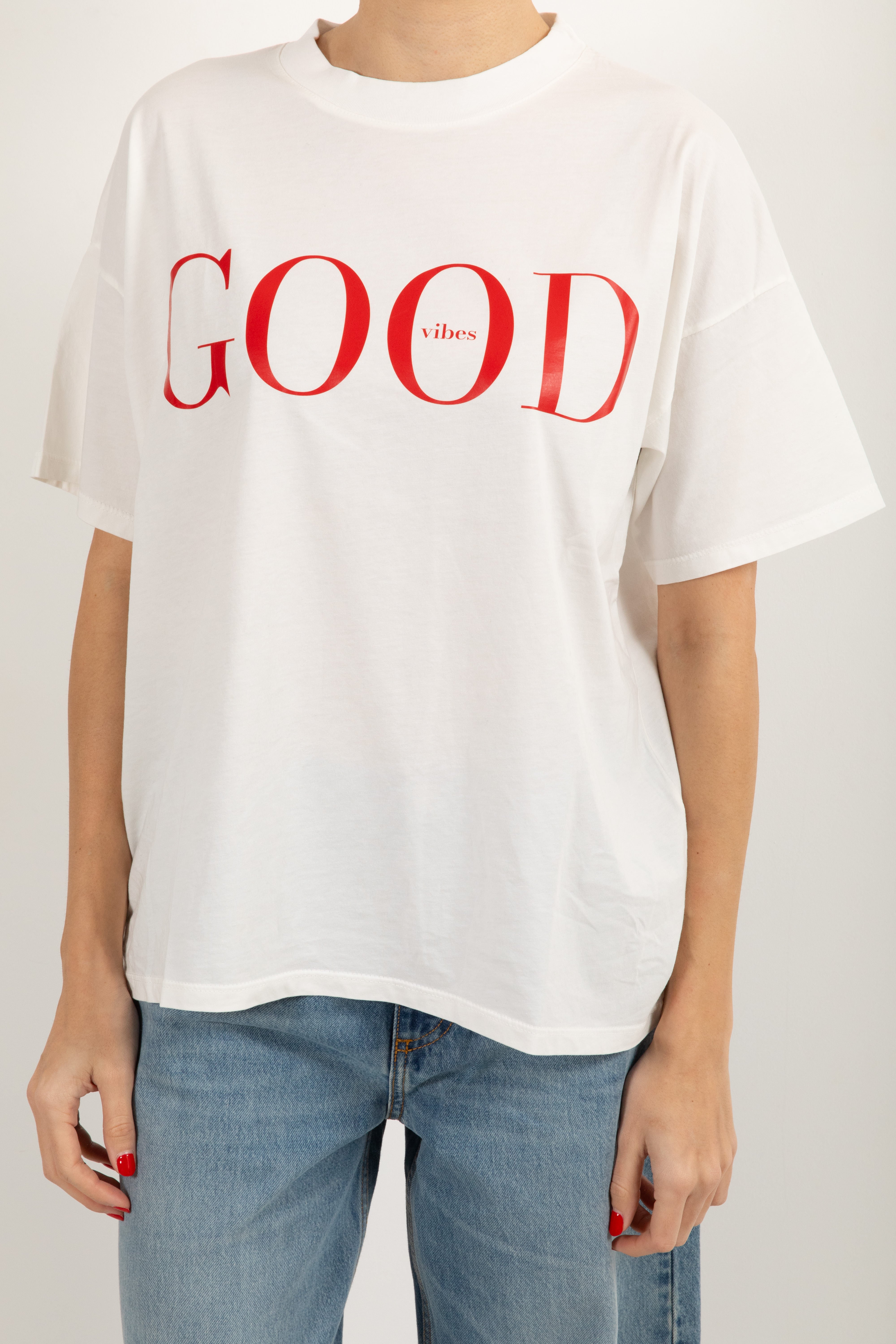 T-shirt over-size "Good vibes" ViCOLO