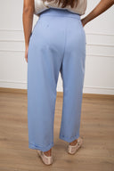 Pantalone carrot-fit con pinces ViCOLO