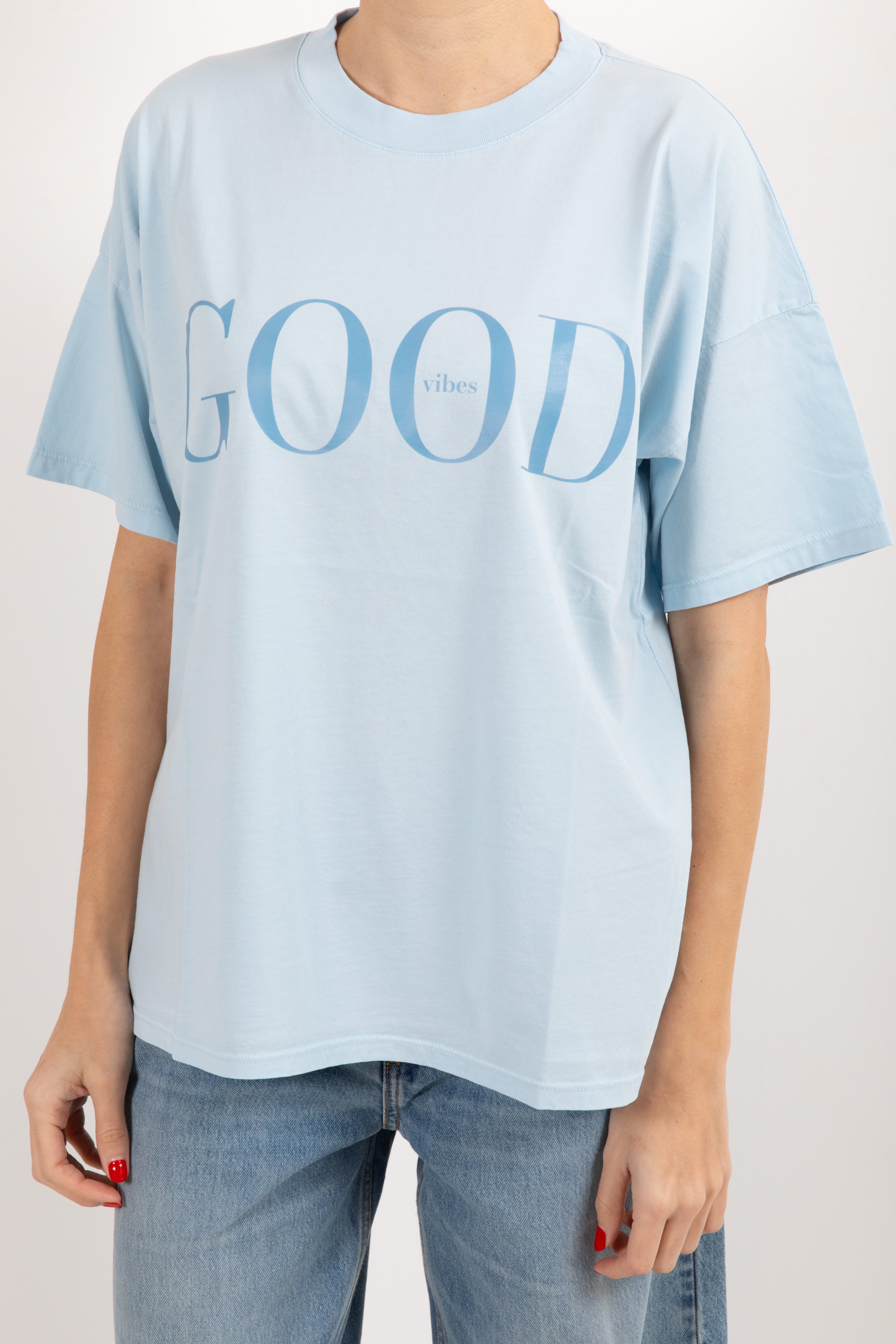 T-shirt over-size "Good vibes" ViCOLO