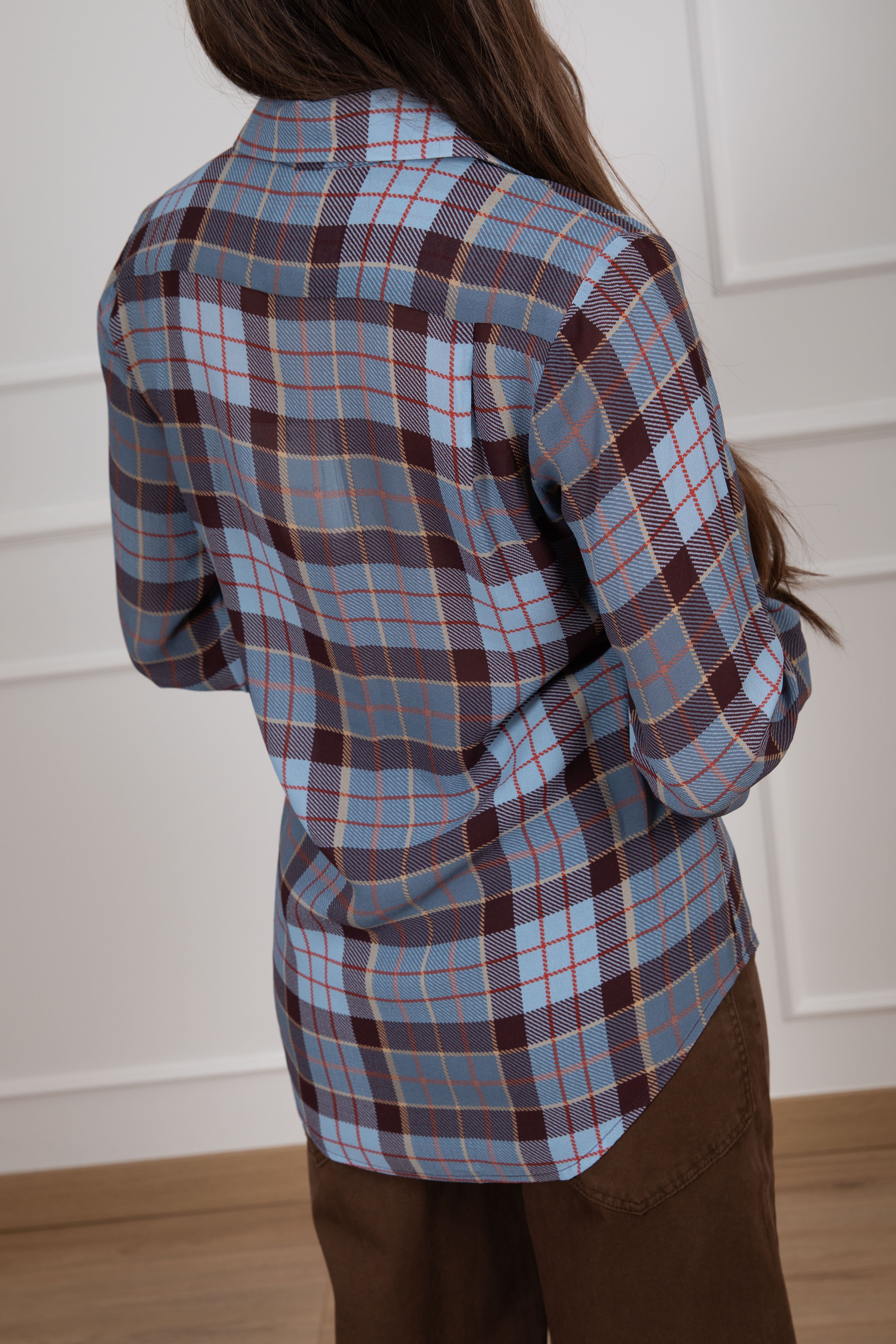 Camicia check in viscosa Tensione IN