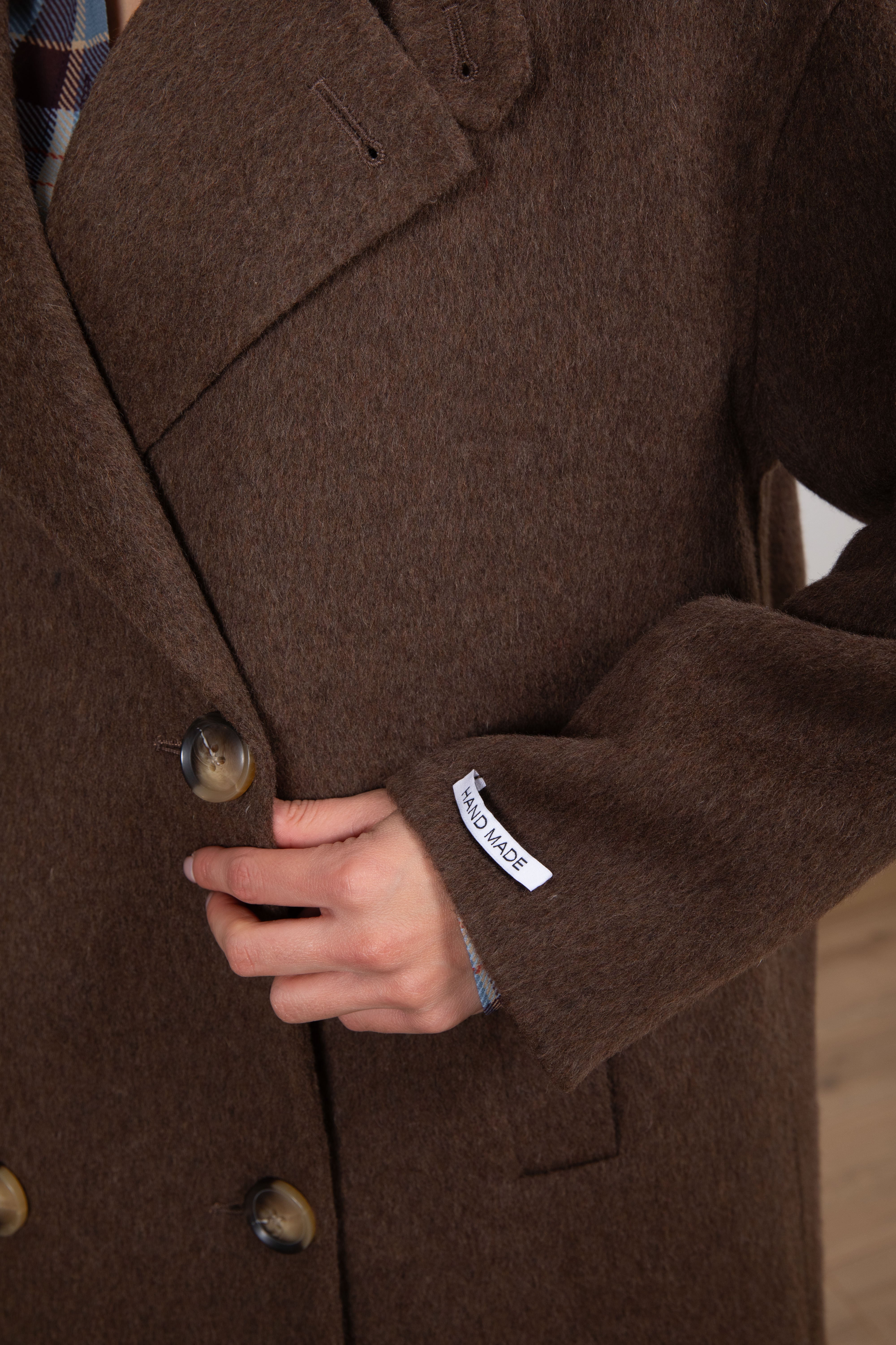 Cappotto lungo handmade 4 bottoni Dixie