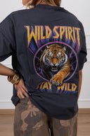 T-shirt over-size "Wild spirit" sul retro ViCOLO