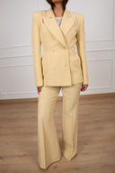Tailleur giacca doppio-petto avvitata e pantalone gamba larga Dixie