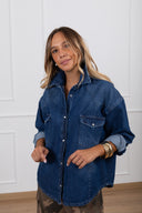 Giacca-camicia jeans con tasche Tensione IN