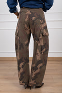 Pantalone jeans cargo ballon-fit camouflage Haveone