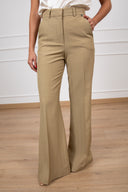 Tailleur giacca doppio-petto avvitata e pantalone gamba larga Dixie