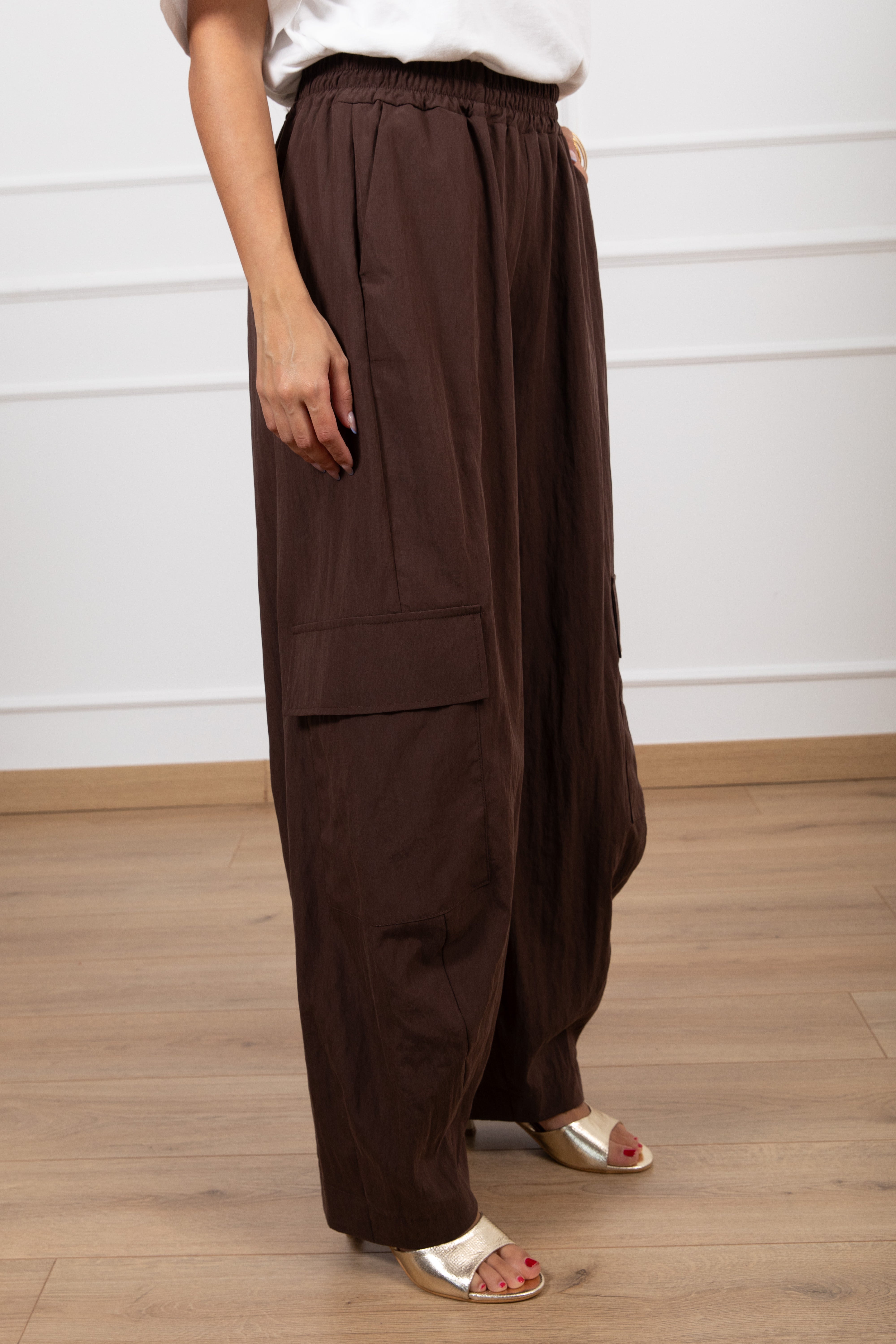 Coordinato gilet con alamaro e pantalone cargo Susy Mix