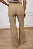 Tailleur giacca doppio-petto avvitata e pantalone gamba larga Dixie