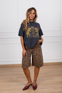Bermudone jeans animalier Haveone