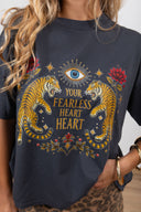 T-shirt over-size "Your fearless heart" ViCOLO
